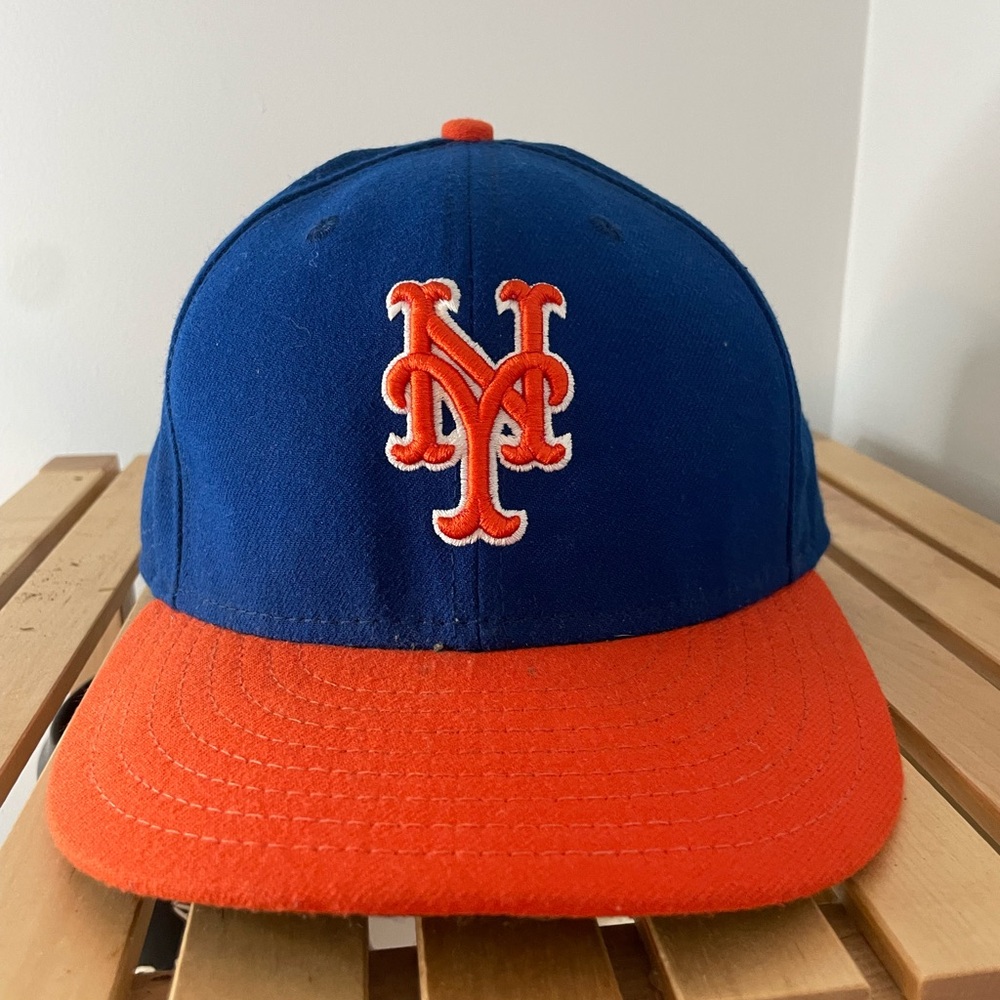 New Era 59FIFTY New York Mets Blue and Orange alternate hat, size 7 1/2